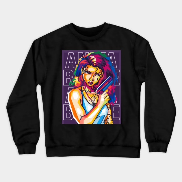 anita blake geometric pop art Crewneck Sweatshirt by cool pop art house